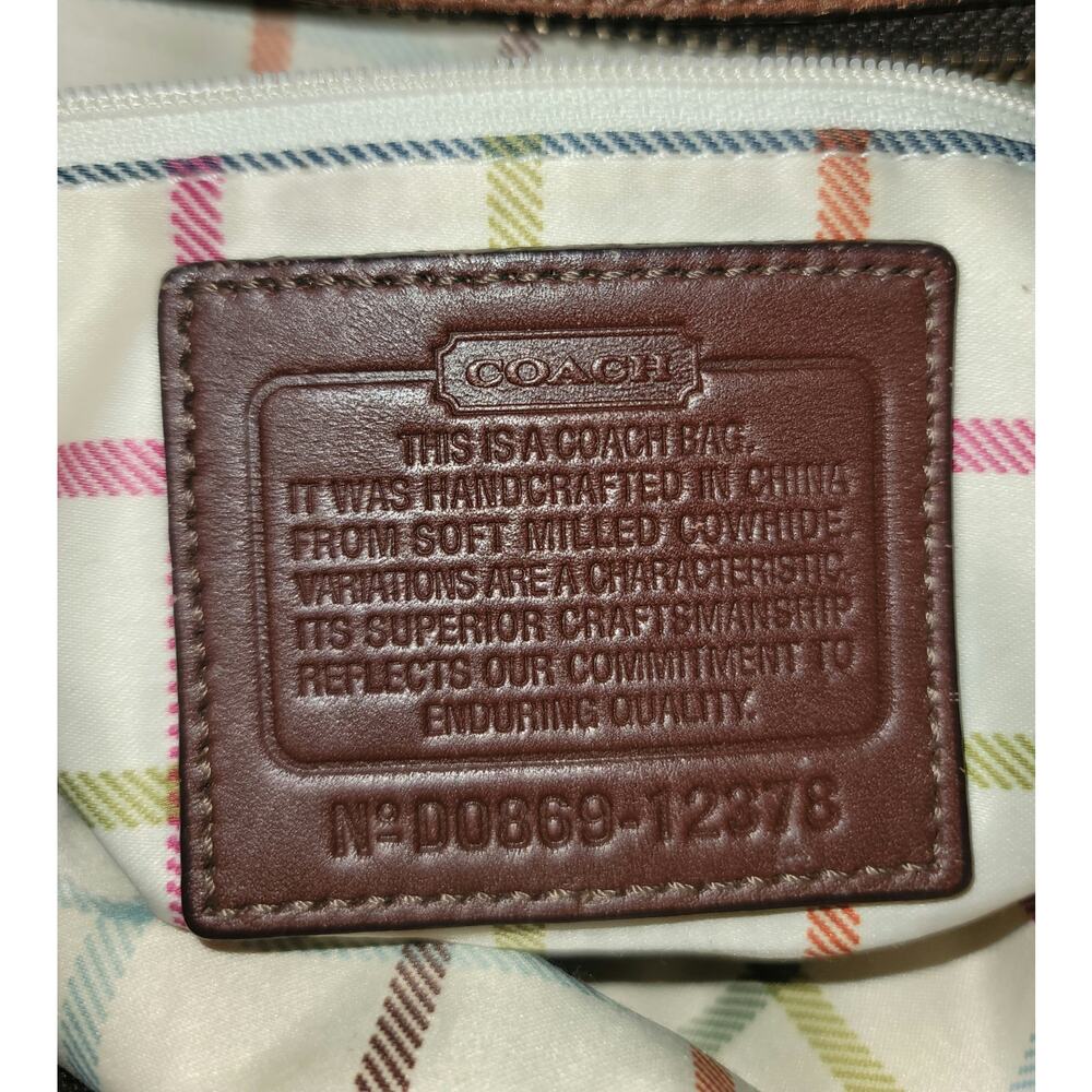 Coach Bleecker Woven Leather Flap Shoulder Bag - Picture 6 of 6